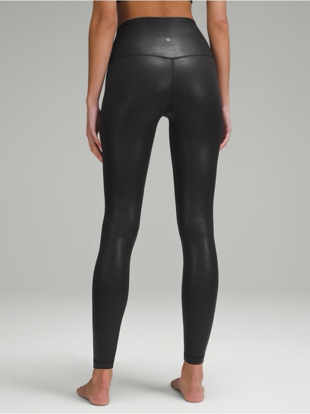 Lululemon Shine Radiant Foil Black Align Leggings | Size 0